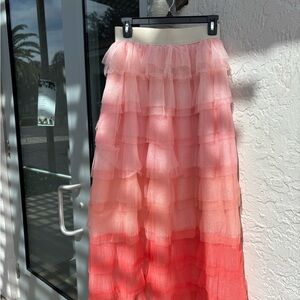 SHEIN Ombré Tulle Skirt